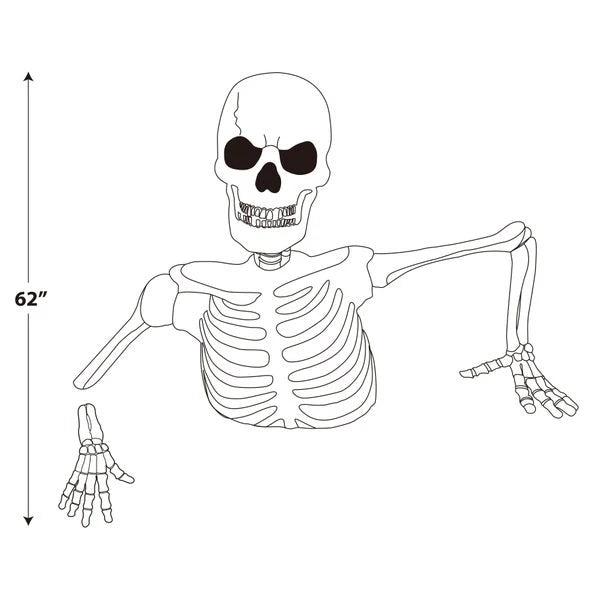 🔥Early Bird Halloween Special👻  Massive Skeleton with Glowing Eyes & Spooky Sound🎃 (Copy)