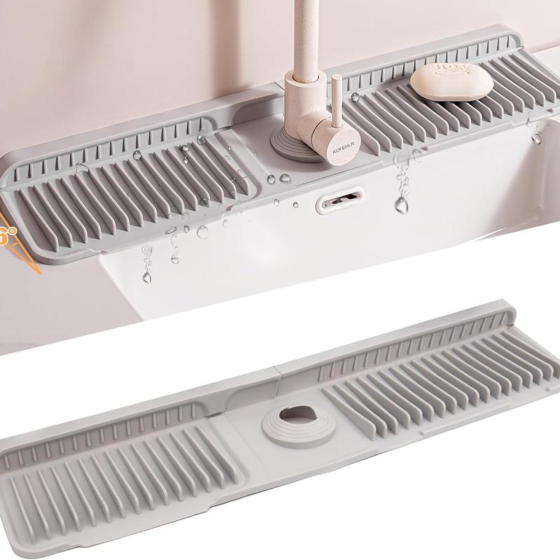 🎉AQA Foldable Faucet Splash Guard with Drainage – Easy to Use & Reusable